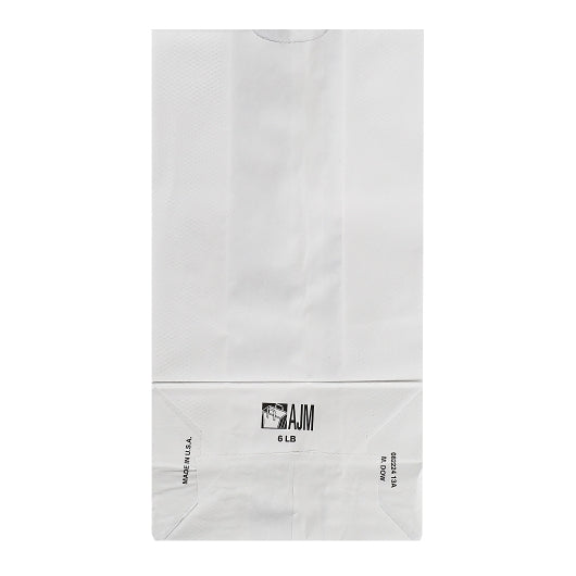 Ajm 6# Bleached Bag, 500 Count
