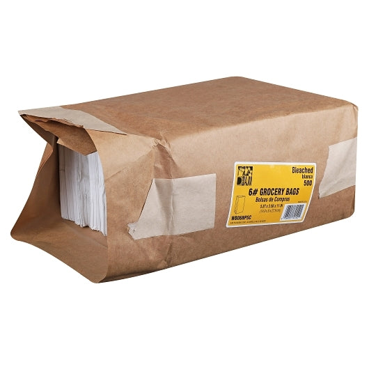 Ajm 6# Bleached Bag, 500 Count