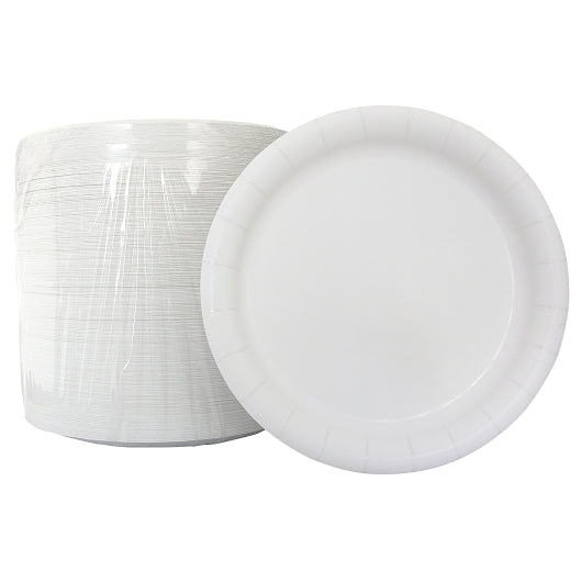 Ajm 7 Inch Plates White, 125 Count, 8 Per Case