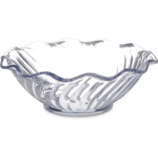 Carlisle Foodservice 5 Ounce Tulip Plastic Berry Dessert Dish  1 - 24 Ea
