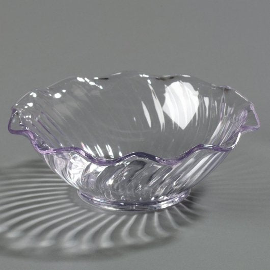 Carlisle Foodservice 5 Ounce Tulip Plastic Berry Dessert Dish  1 - 24 Ea