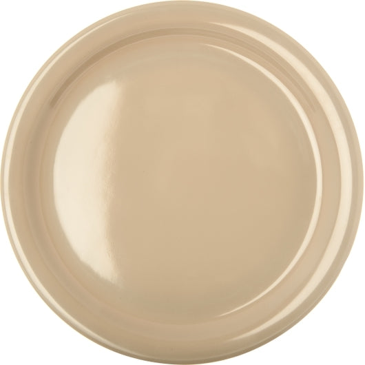 Carlisle Foodservice 9 Inch Narrow Rim Tan Dinner Plate  1 - 48 Ea