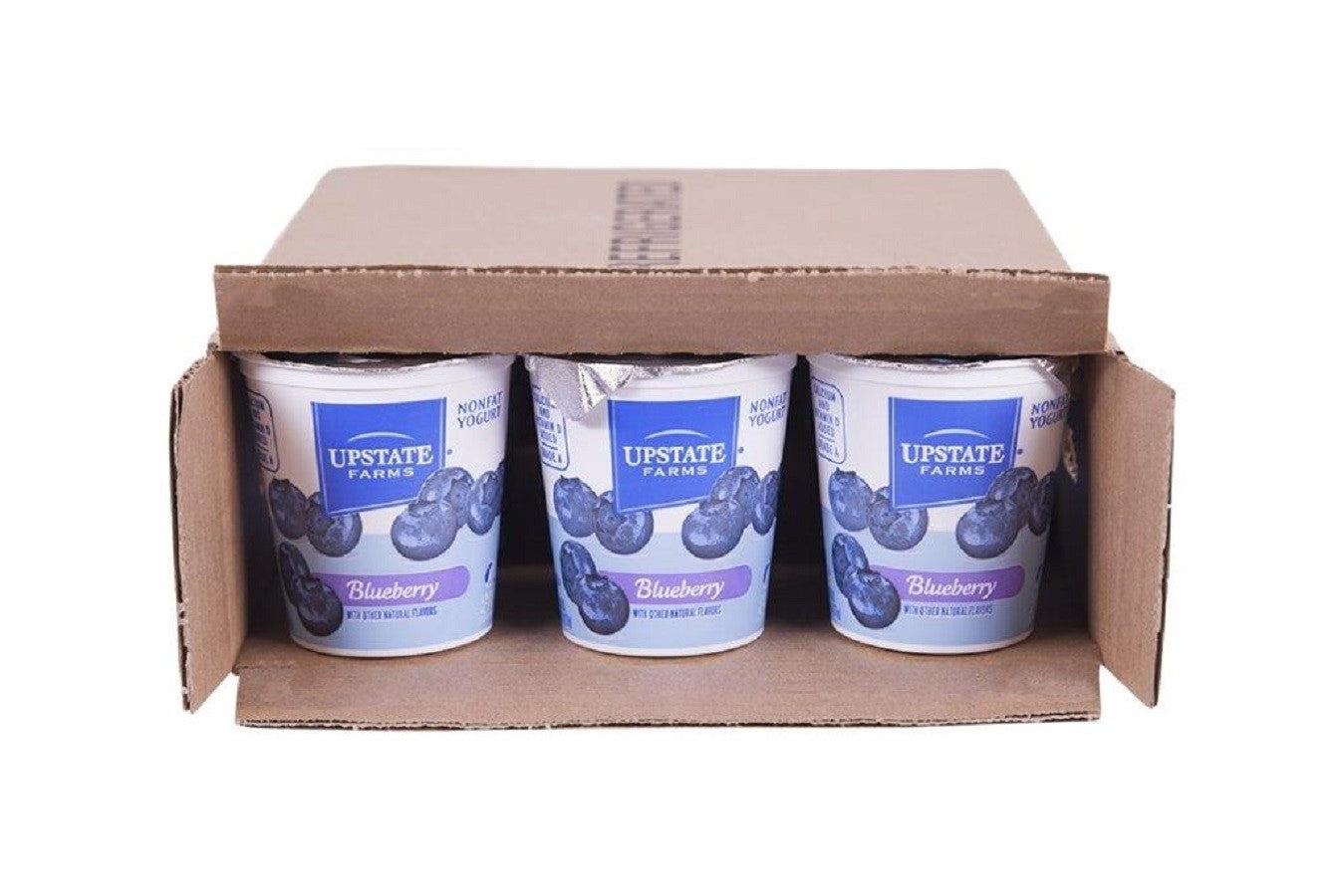 Upstate Farms Nonfat Blueberry Blended Yogurtoz 8 Ounce Size - 12 Per Case