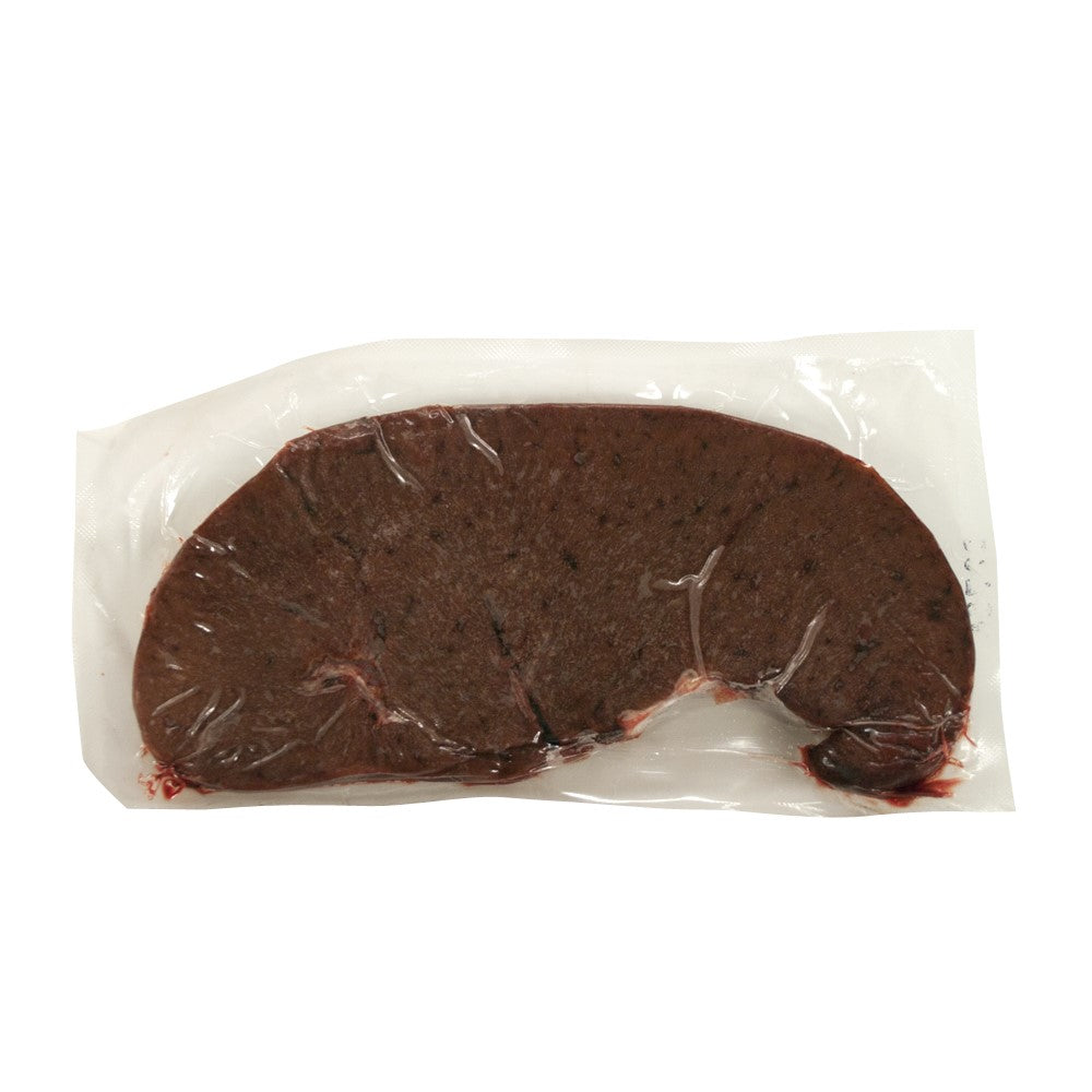 Individually Wrapped Beef Liver Slices 4 Ounce Size - 40 Per Case