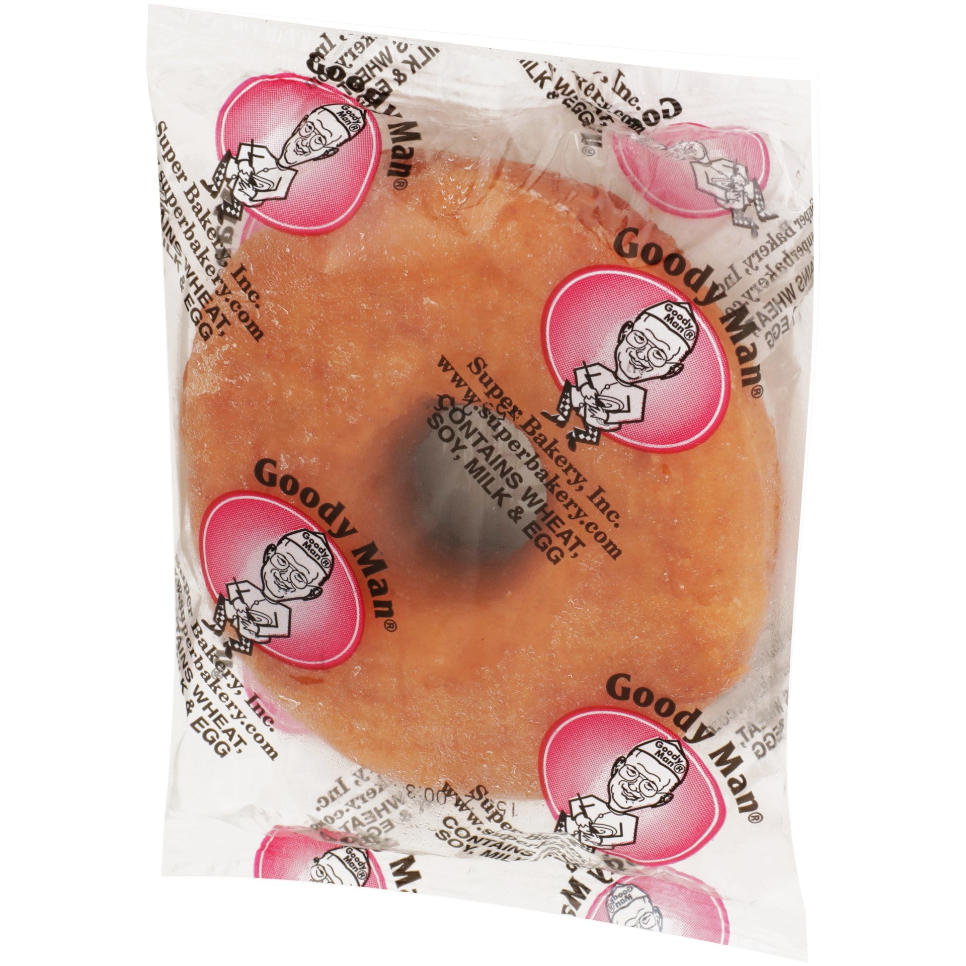 Super Bakery Individually Wrapped Whole Graingoody Ring Yeast Raised Donut 2.5500 Ounce Size -