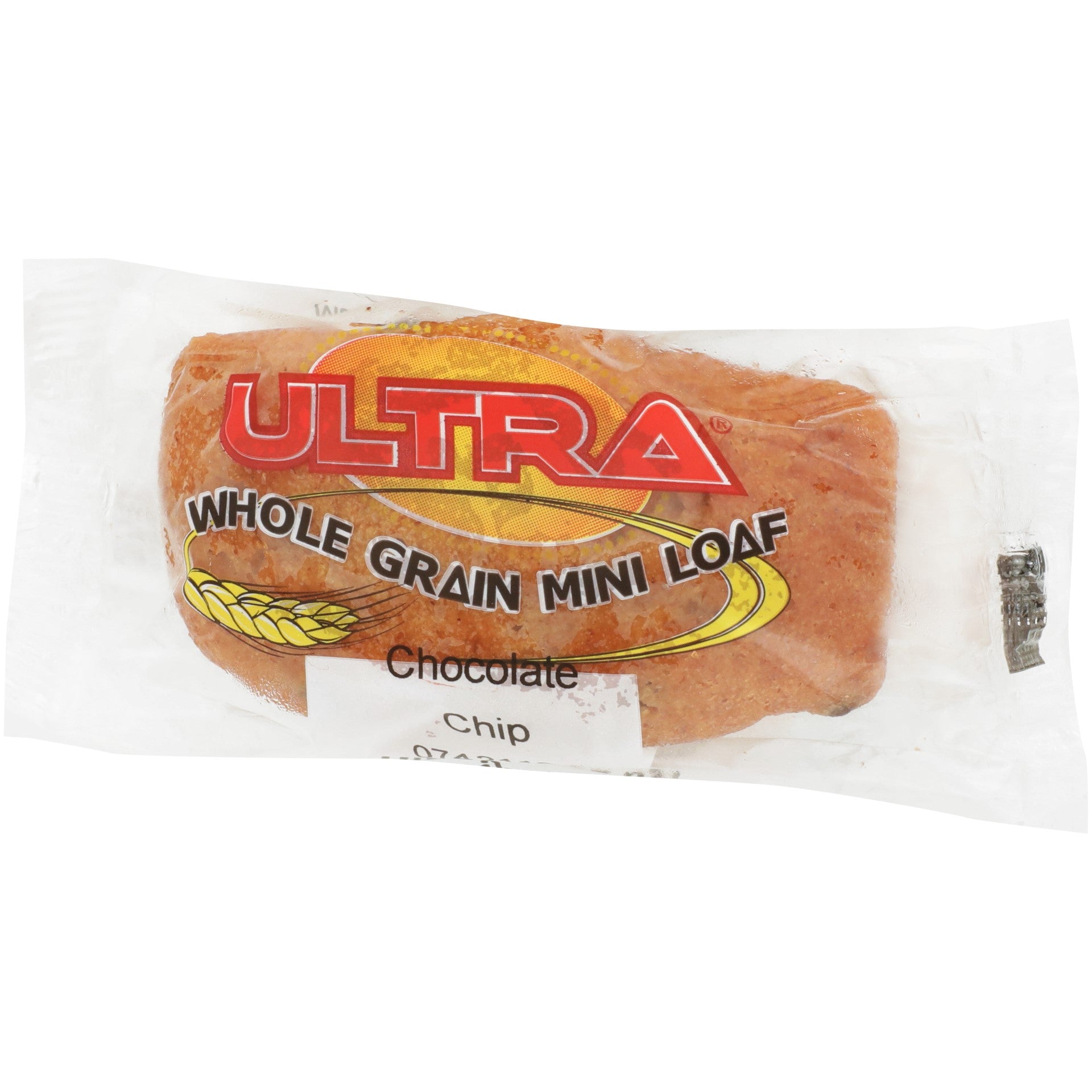 Super Bakery Ultra Individually Wrapped Wholegrain Chocolate Chip Mini Loaf 2.05 Ounce Size -