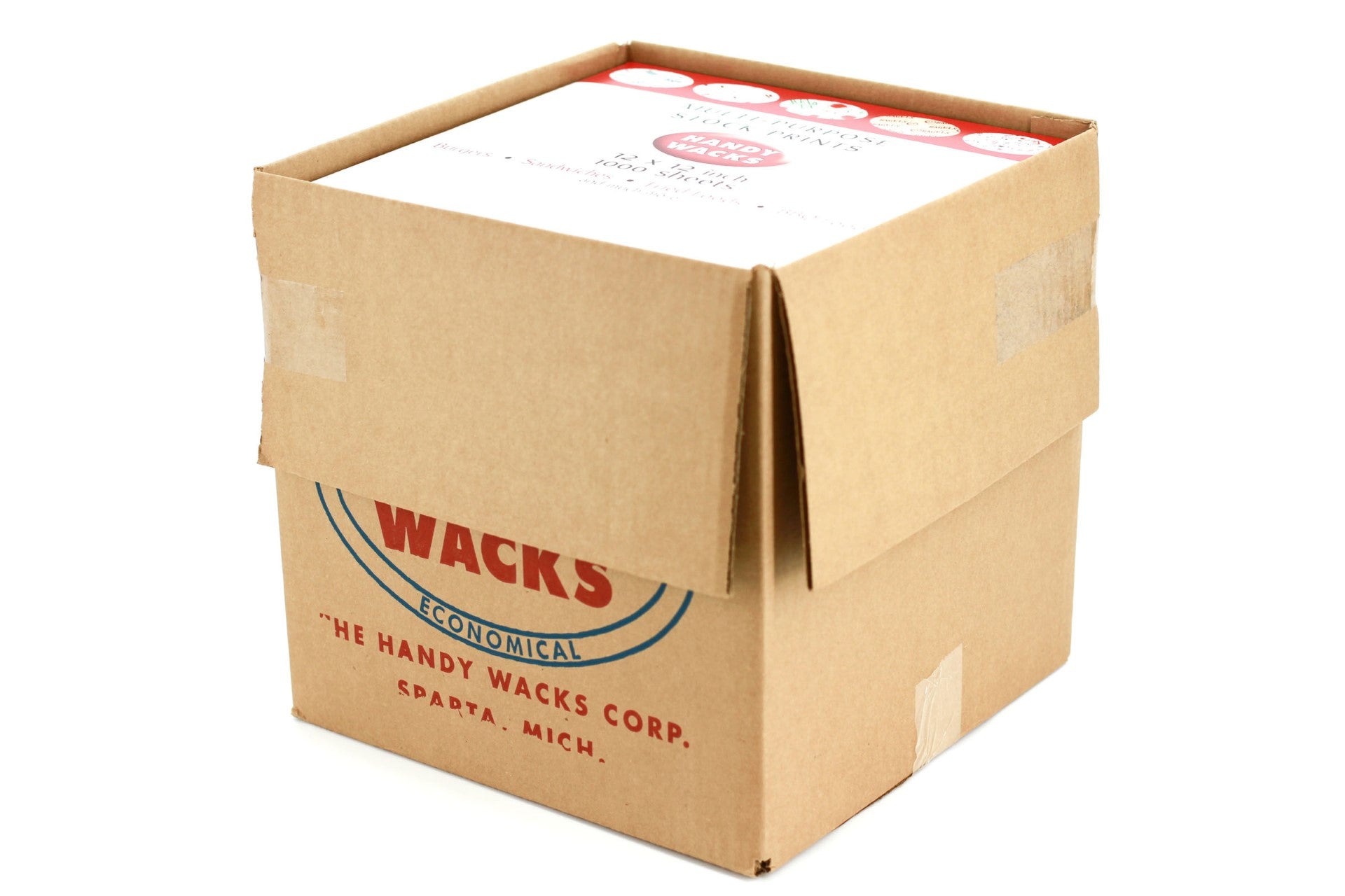Handy Wacks 12 Inch X 12 Inch X 2.5 Inch Newpaper Deli Wrap  6 - 1000 Cnt