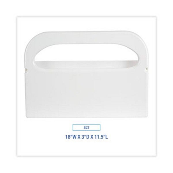 Boardwalk® Toilet Seat Cover Dispenser, 16 X 3 X 11.5, White, 2/box