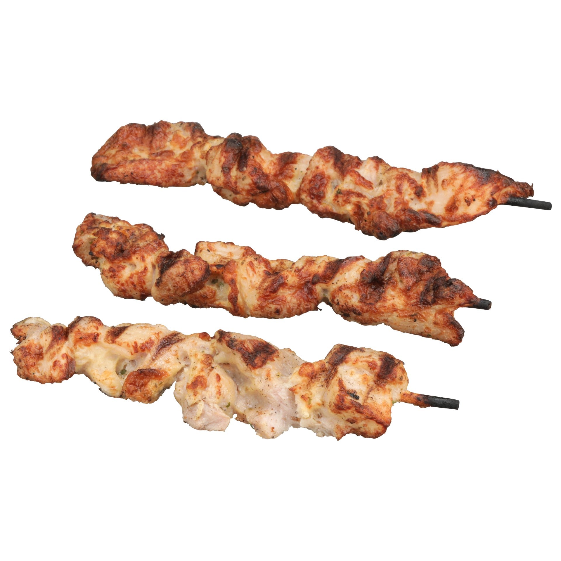 Expresco Fully Cooked Skewered Chicken Thigh 24 Count Packs - 2 Per Case
