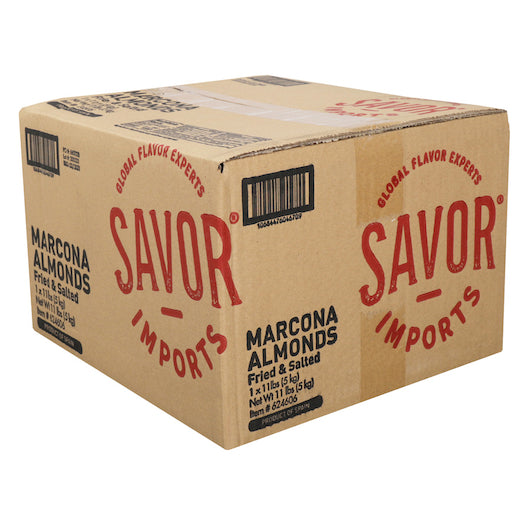 Savor Imports Marcona Almonds Fried & Salted 11 Pound Each - 1 Per Case.