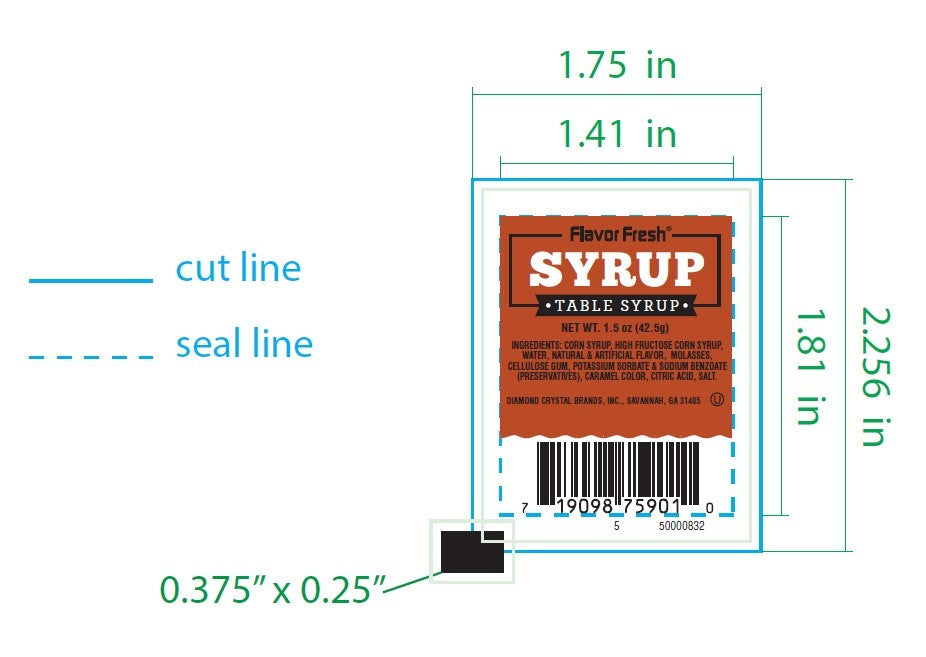 Flavor Fresh Syrup Cup Single Serve 1.5 Ounce Size - 100 Per Case