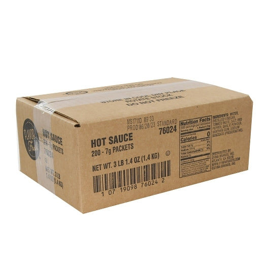 Flavor Fresh Hot Sauce Pouch Gr 7 Grams Each - 200 Per Case.