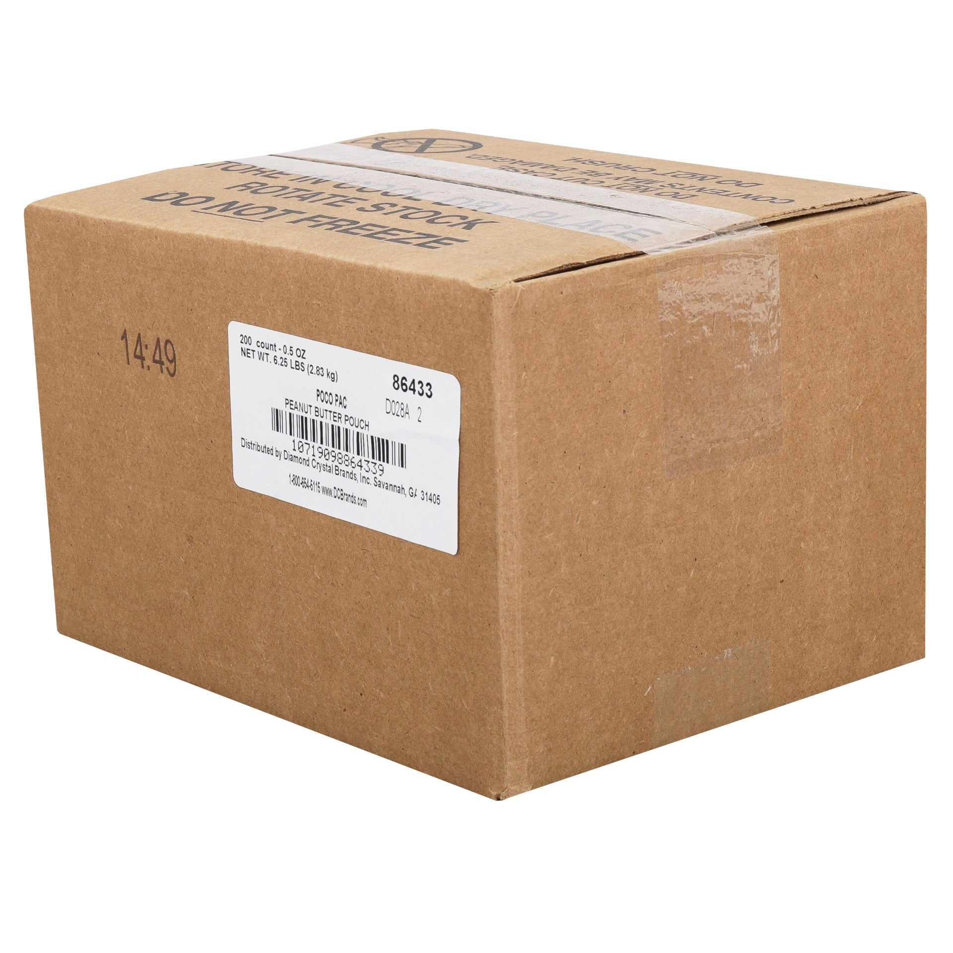 Poco Pac Peanut Butter Pouch .5 Ounce Size - 200 Per Case