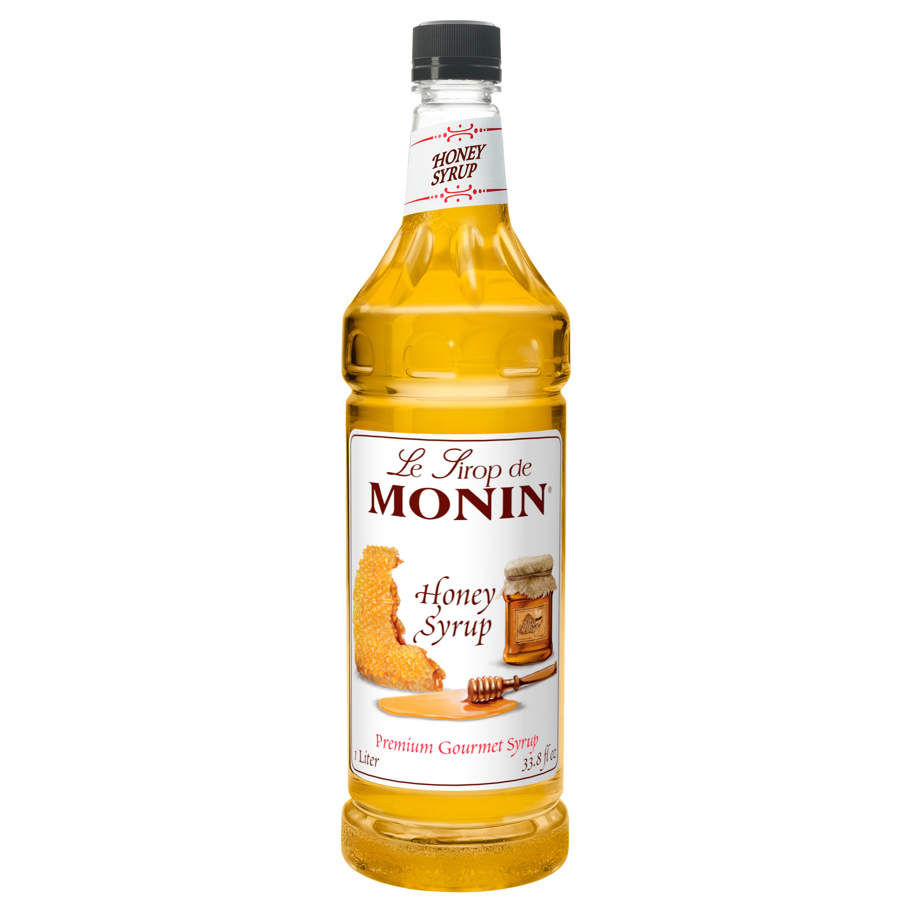 Monin Honey Syrup Pk L 1 Liter - 4 Per Case