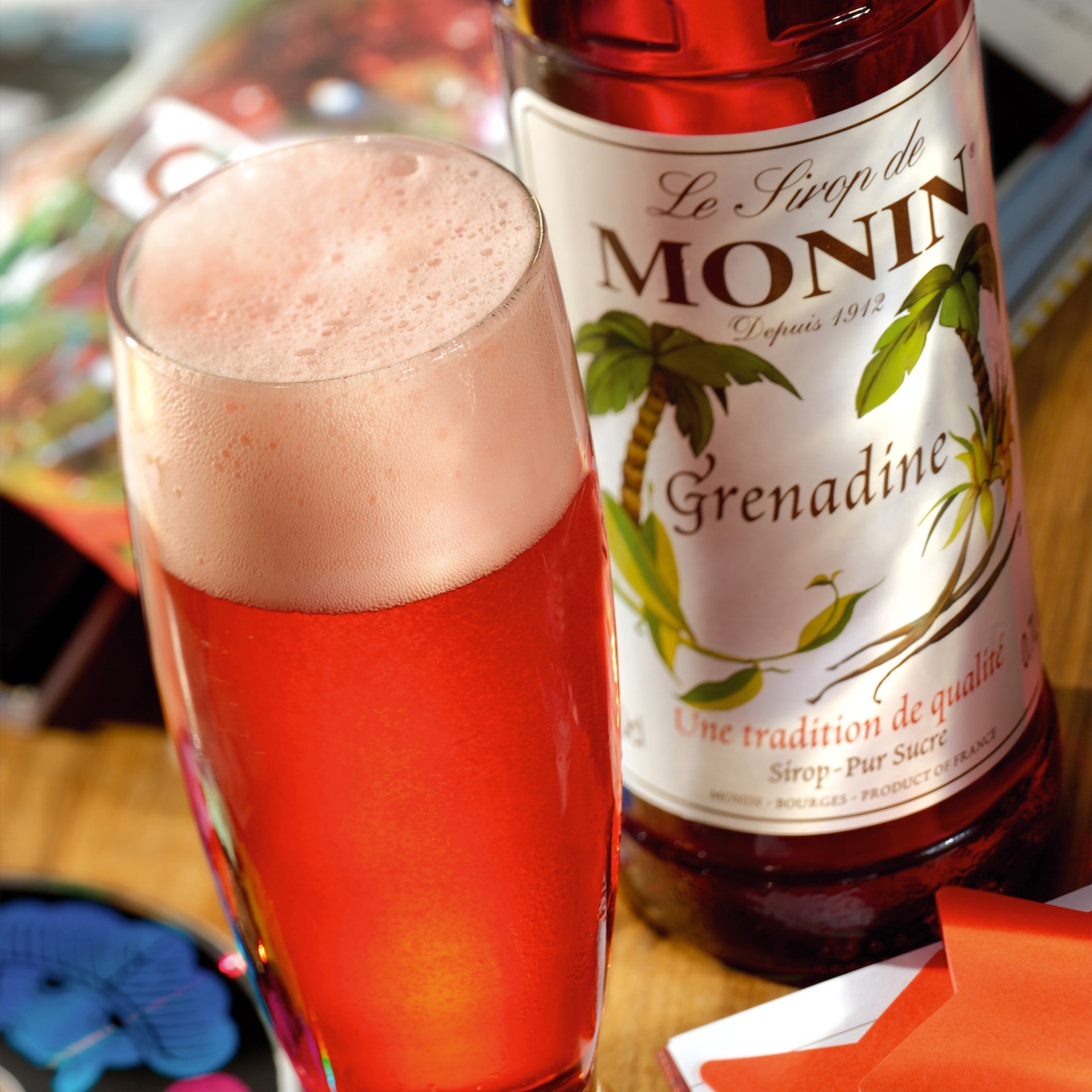 Monin Grenadine Pk L 1 Liter - 4 Per Case