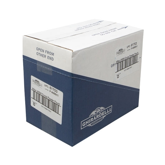 Ghirardelli Unsweetened Cocoa Powder Pouch 8 Ounce Size - 6 Per Case