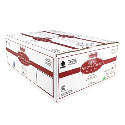 Seamazz 8 To 10 Ounce New Foundland Snow Crab Cluster, 30 Pound Case