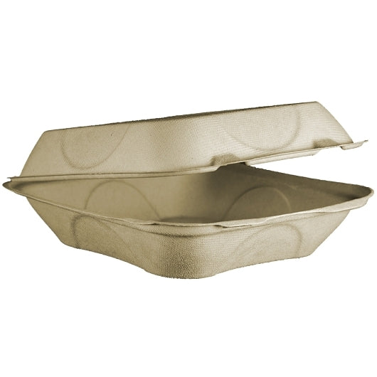 World Centric 8X8x3" Clamshell 1 Compartment, 50 Each, 6 Per Case