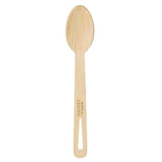 World Centric Compostable Bamboo Spoon, 100 Each, 20 Per Case