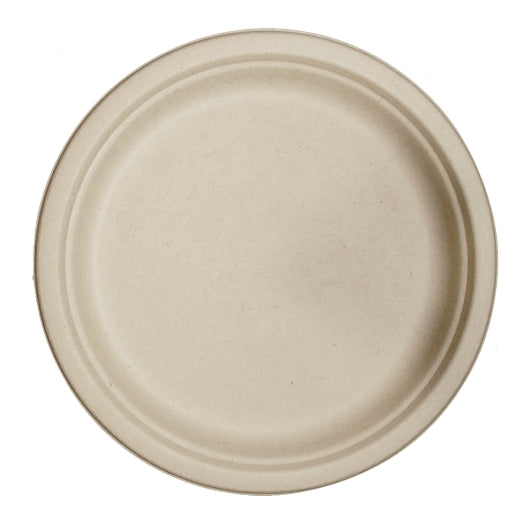 World Centric 10" Plates - Unbleached Plant Fiber, 50 Each, 16 Per Case