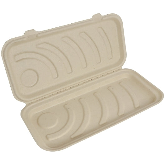 World Centric Flat Bread Pizza Box - Unbleached Plant Fiber - Compostable, 50 Each, 4 Per Case
