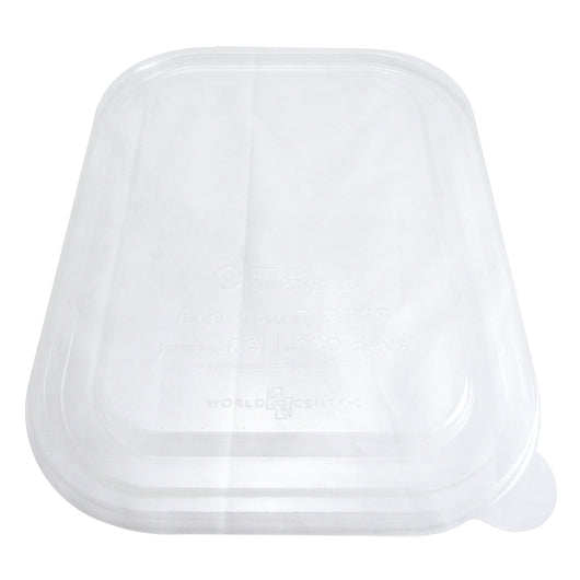 World Centric 10 Inch X 7.5 Inch Compostable Ingeo Tray Lid, 50 Each, 8 Per Case