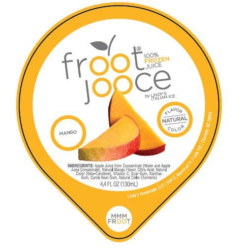 Froot Jooce Mango Frozen Juice Cup 4.4 Fluid Ounce - 90 Per Case