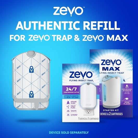 Zevo Flying Insect Trap Refill, 0.382 Pound, 6 Per Case