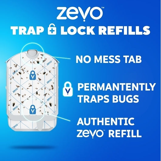 Zevo Flying Insect Trap Refill, 0.382 Pound, 6 Per Case