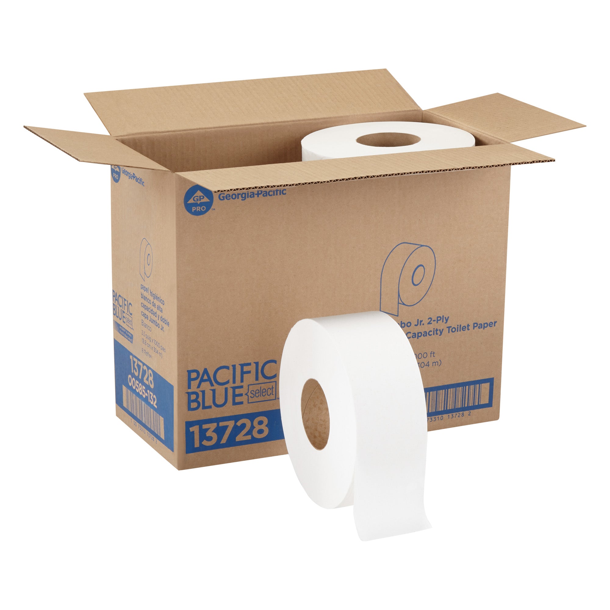 Pacific Blue Select(R) Jumbo Jr. 2-Ply Toilet Paper By Gp Pro (Georgia-Pacific)  White  8Rolls Per
