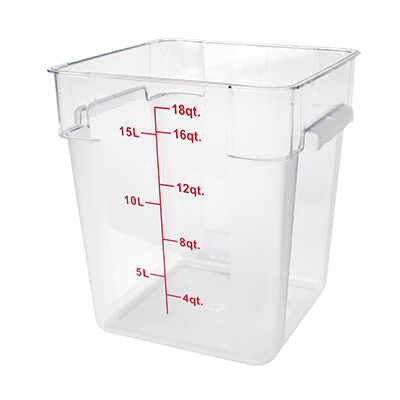 Thunder Group, PLSFT018PC, Food Preparation; Square Food Storage Container & Cover