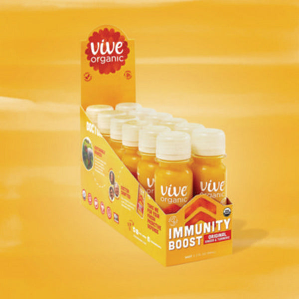 Immunity Boost, Ginger, 2 oz Bottle,12/Carton