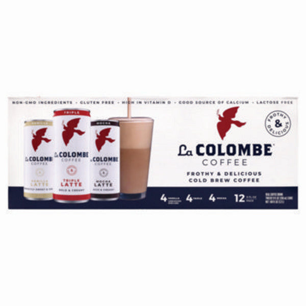 Draft Latte Cold Brew, Assorted Flavors, 9 oz Can, 12/Carton