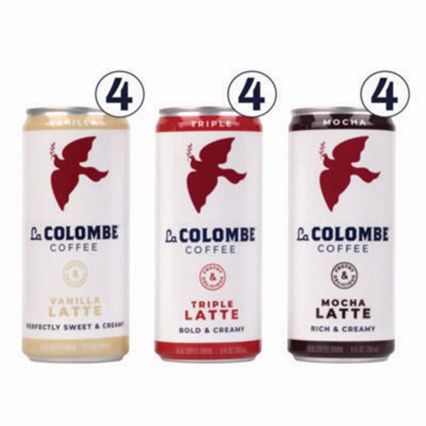 Draft Latte Cold Brew, Assorted Flavors, 9 oz Can, 12/Carton