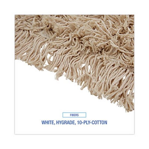 Boardwalk® Industrial Dust Mop Head, Hygrade Cotton, 18w X 5d, White