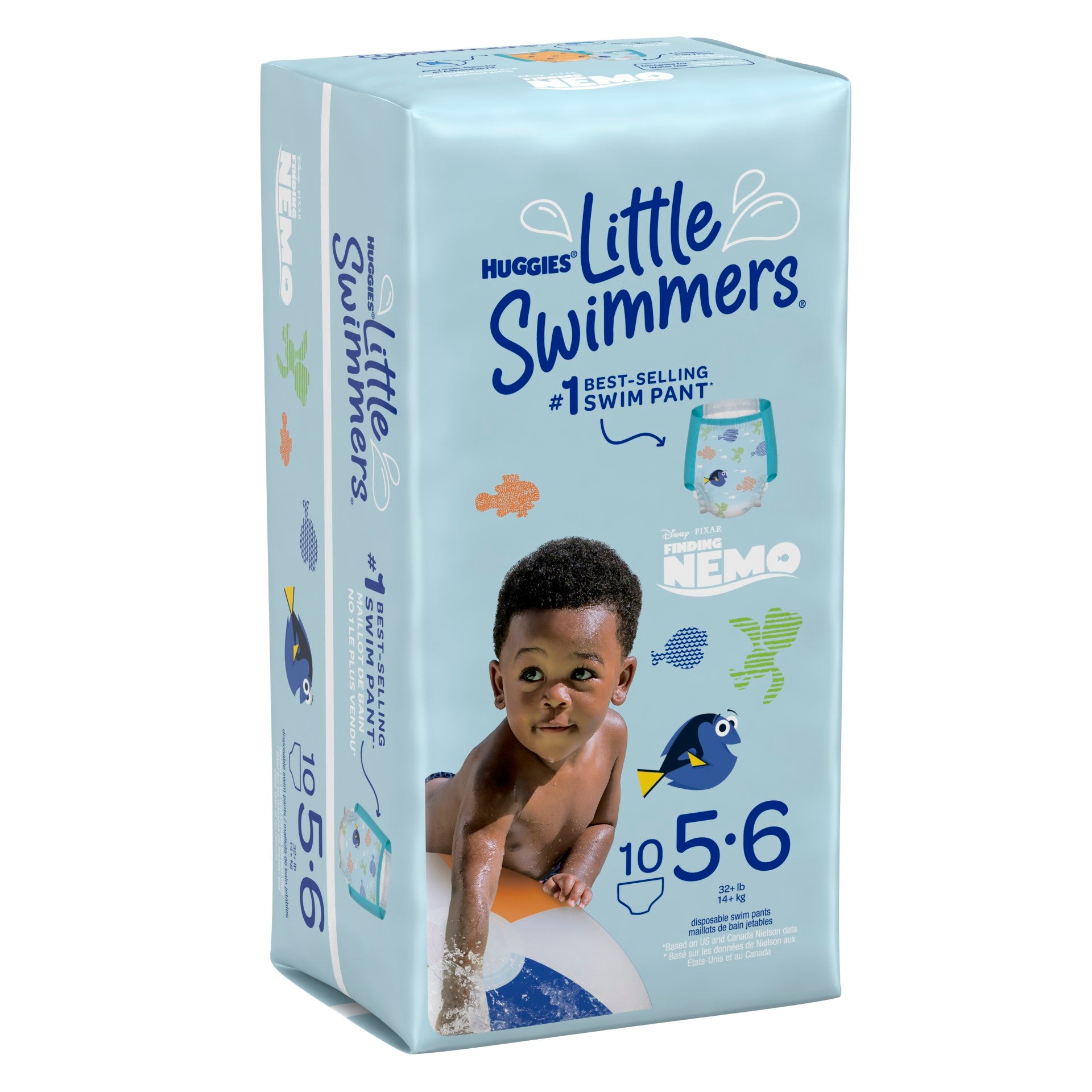Huggies Litl Swimr1X Swmpnt Sz5 10