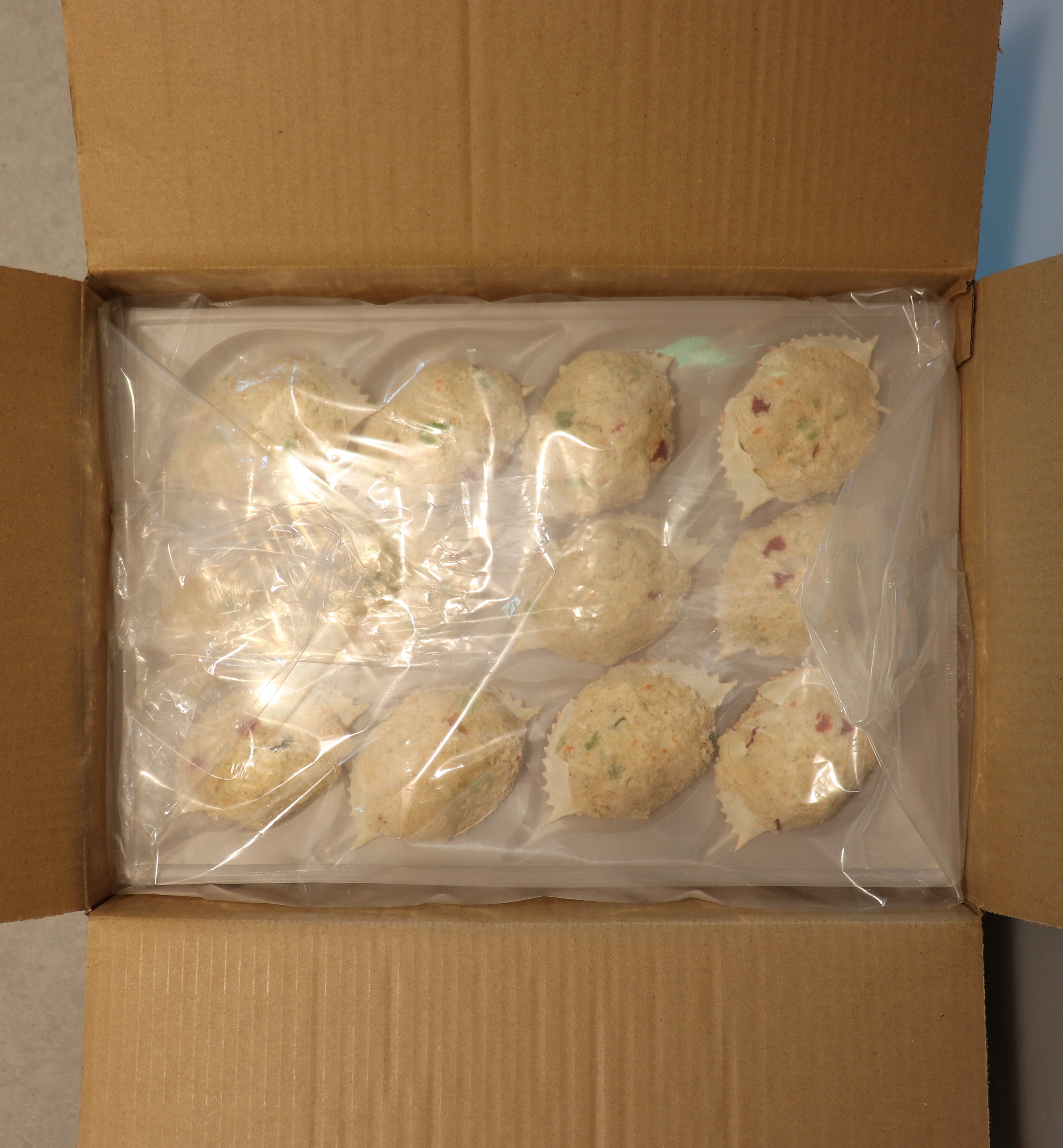 Cap'n Joe Stuffed Crab Shells Tray Packed 3 Ounce Size - 72 Per Case