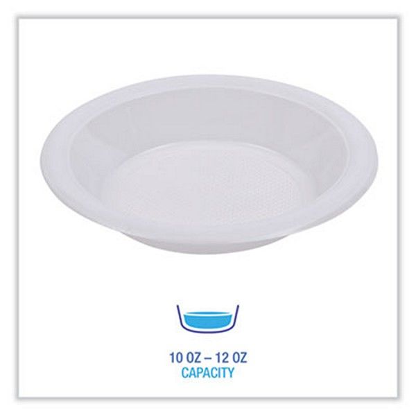 Boardwalk® Hi-Impact Plastic Dinnerware, Bowl, 5 To 6 Oz, White, 1,000/carton