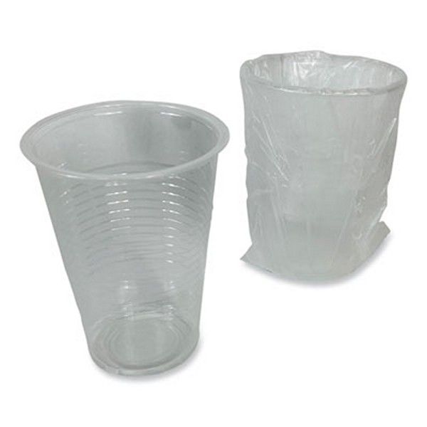 Boardwalk® Boardwalk Translucent Plastic Cold Cups, Individually Wrapped, 9 oz, Polypropylene, 1,000/Carton