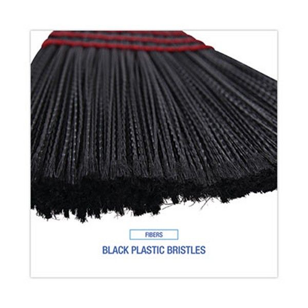 Boardwalk® Maid Broom, Plastic Bristles, 54" Overall Length, Dozen