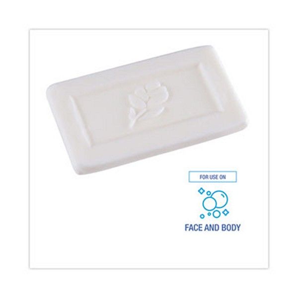 Boardwalk® Face And Body Soap, Flow Wrapped, Floral Fragrance, # 1/2 Bar, 1000/carton