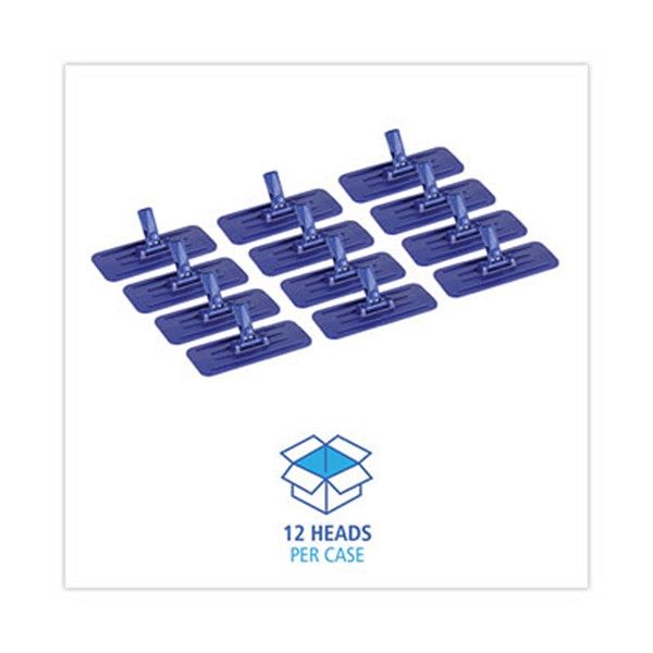 Boardwalk® Swivel Pad Holder, Plastic, Blue, 4 X 9, 12/carton