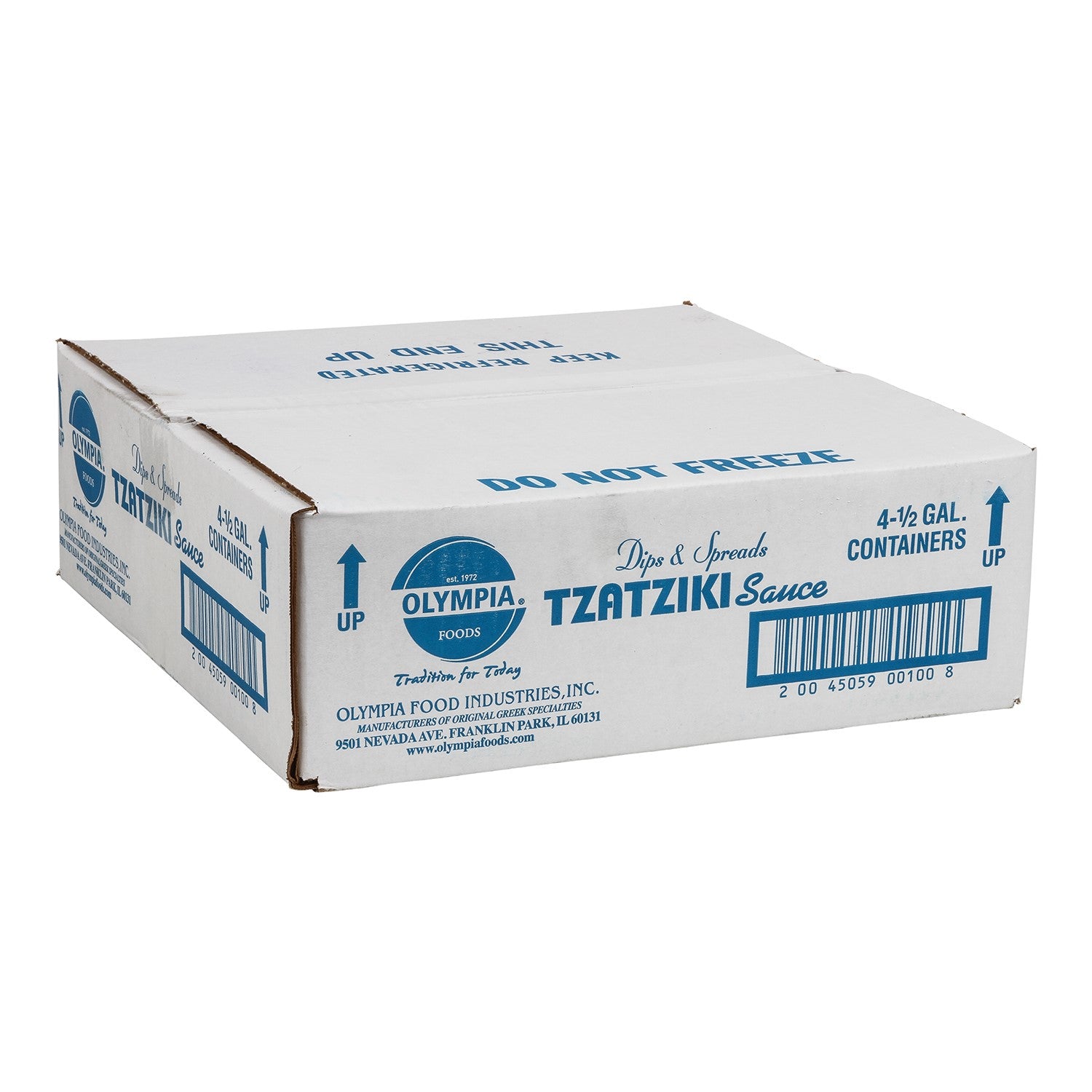 Olympia Foods Grecian Tzatziki Dip 64 Ounce Size - 16 Per Case
