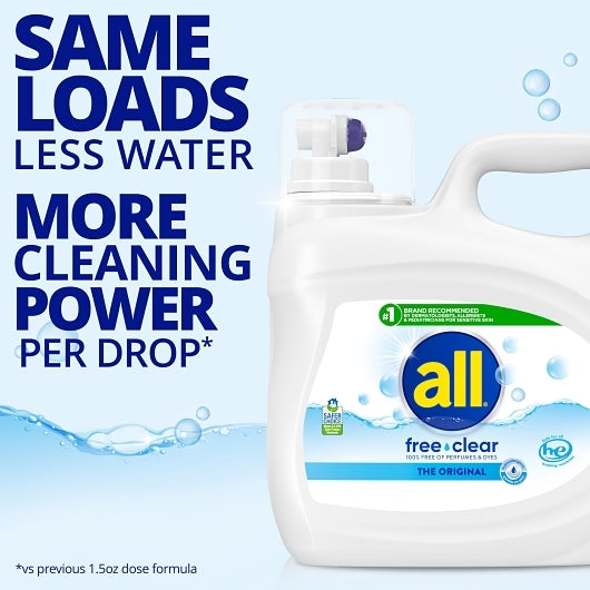 Dial Corporation All Laundry Free And Clear, 118 Fluid Ounce, 4 Per Case