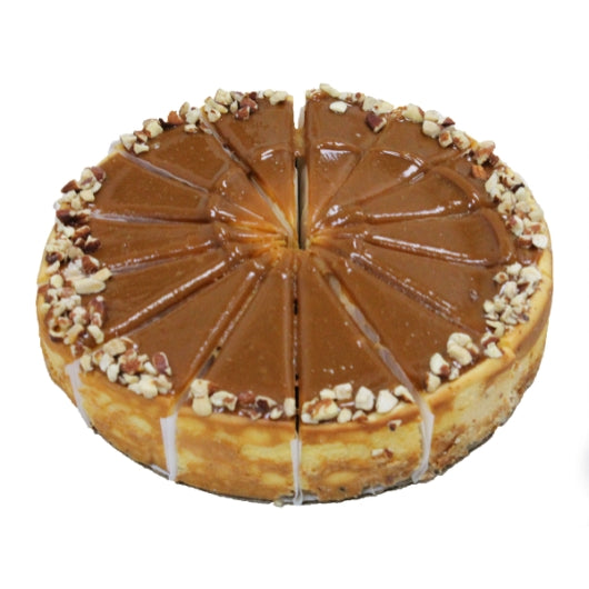 Cheesecake Caramel Salted Sliced Frozencake 59 Ounce Size - 2 Per Case.