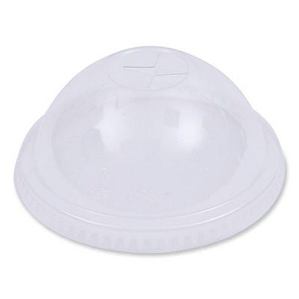 Boardwalk® Pet Cold Cup Dome Lids, Fits 16 Oz To 24 Oz Plastic Cups, Clear, 1,000/carton