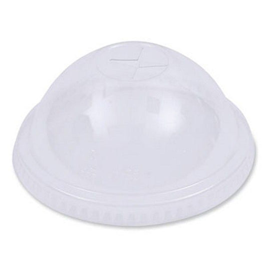 Boardwalk® Pet Cold Cup Dome Lids, Fits 16 Oz To 24 Oz Plastic Cups, Clear, 1,000/carton