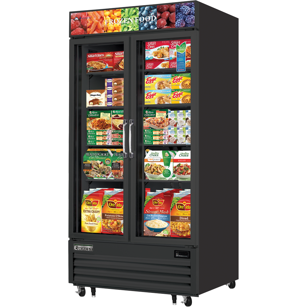 Everest Refrigeration, EMGF36B, Glass Door Merchandiser Freezer