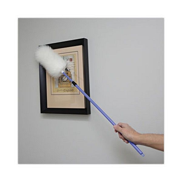 Boardwalk® Lambswool Duster, Plastic Handle Extends 35" To 48" Handle, Assorted Colors