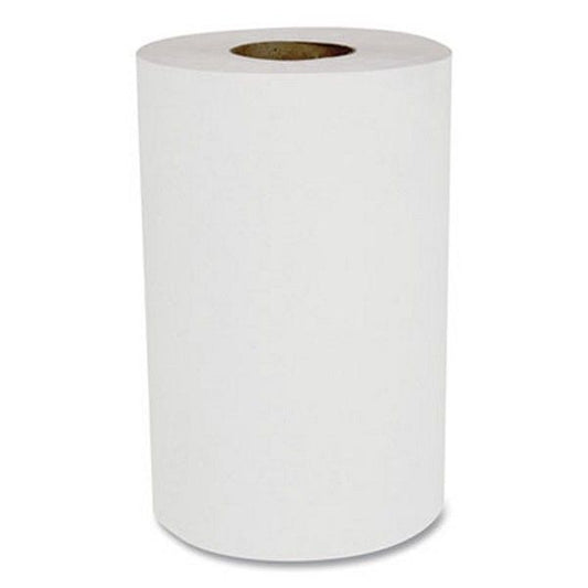 Boardwalk® Hardwound Paper Towels, Nonperforated, 1-Ply, 8" x 350 ft, White, 12 Rolls/Carton